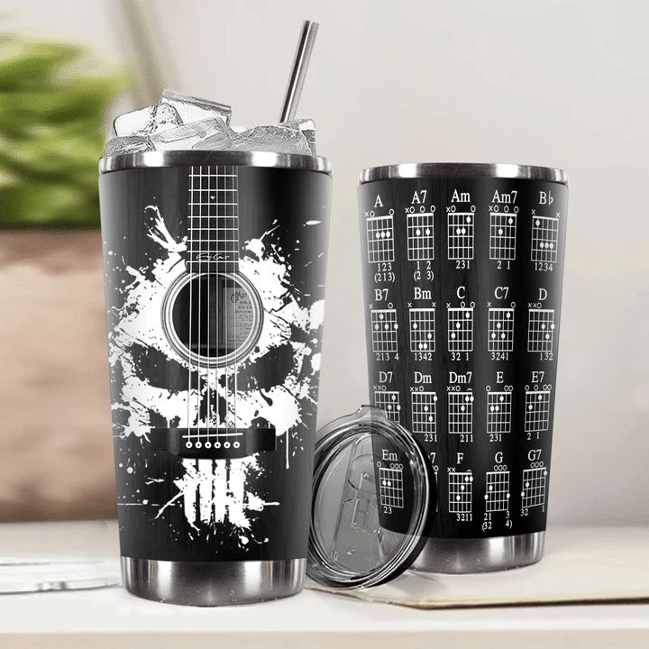 Guitar Skull Stainless Steel Cup Guitar Skull Stainless Steel Cup