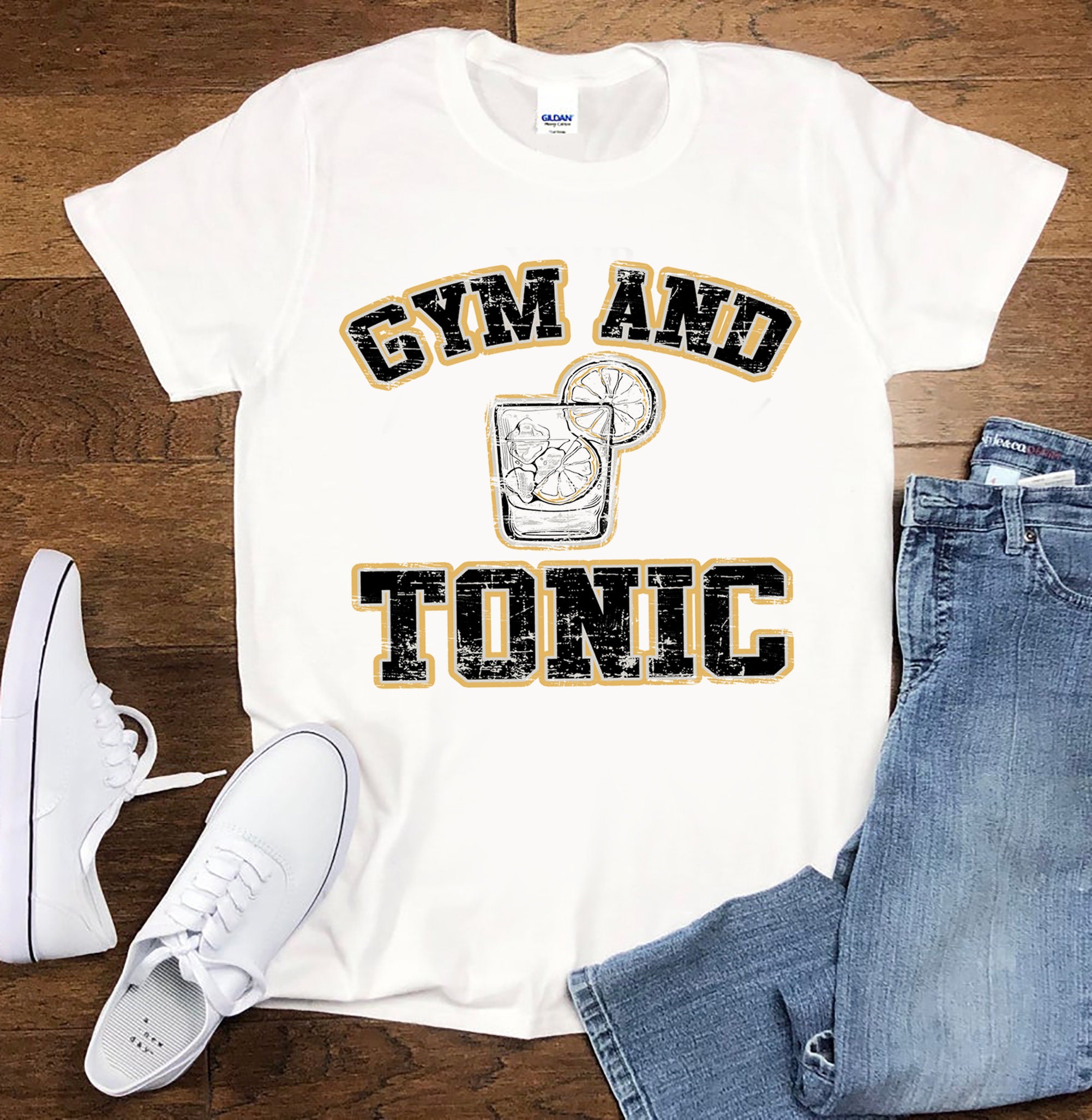 Gym And Tonic Funny Gym Funny Work Out Day Drinking Gin And Tonic Bar Unisex T-Shirt Gym And Tonic Funny Gym Funny Work Out Day Drinking Gin And Tonic Bar Unisex T-Shirt