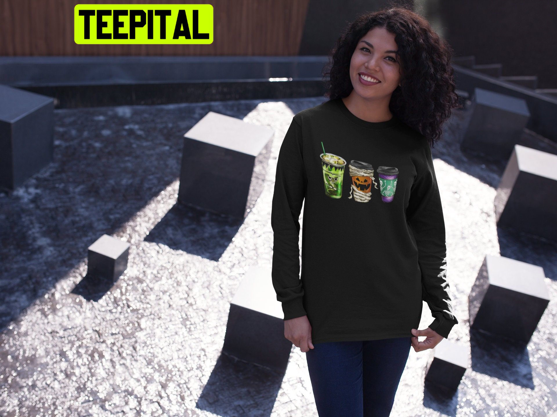 Halloween Coffee Frankenstein Pumpkin Starbucks Trending Unisex Shirt Halloween Coffee Frankenstein Pumpkin Starbucks Trending Unisex Shirt