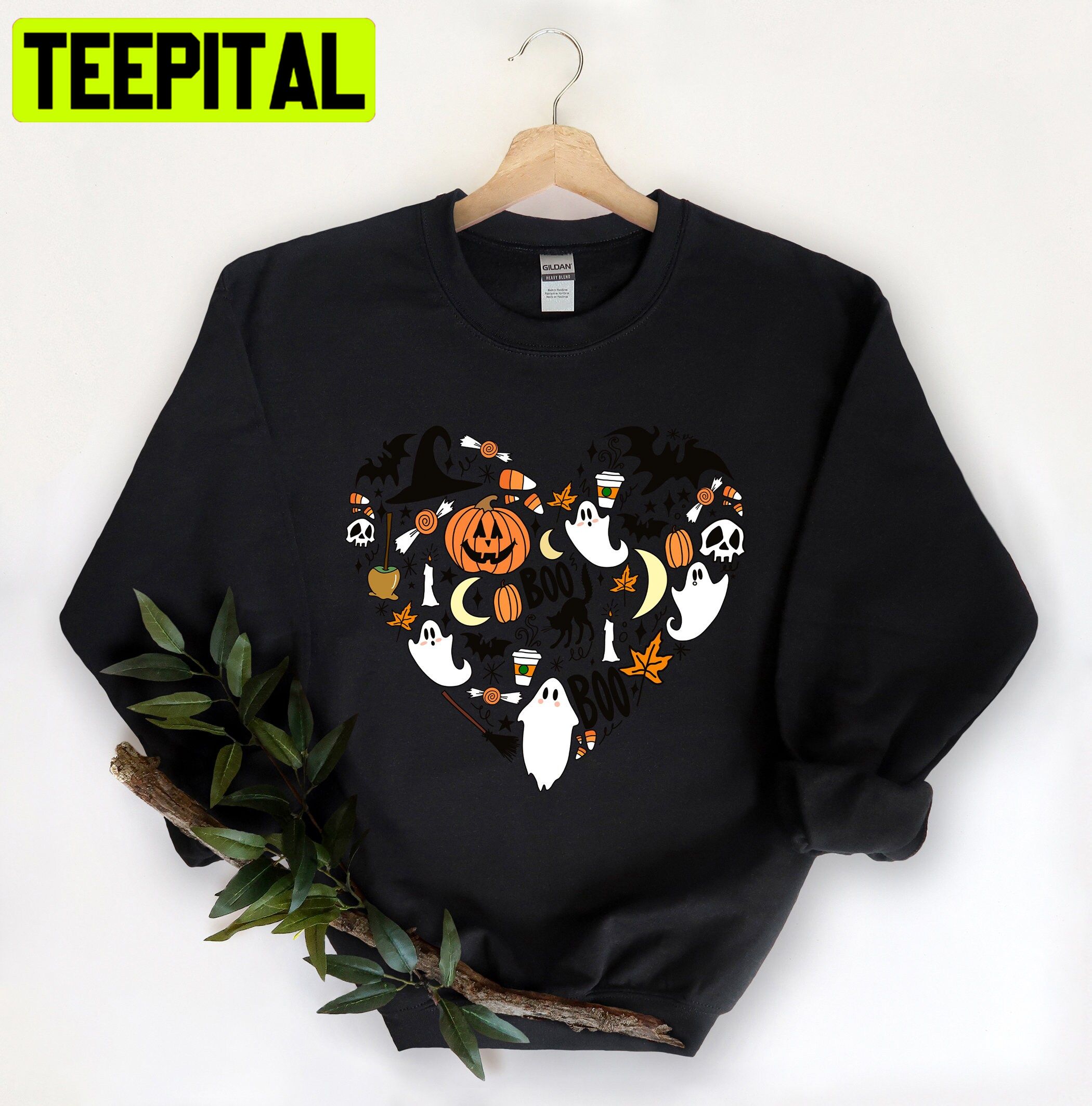 Halloween Doodles Vintage Icon Trending Unisex Shirt Halloween Doodles Vintage Icon Trending Unisex Shirt
