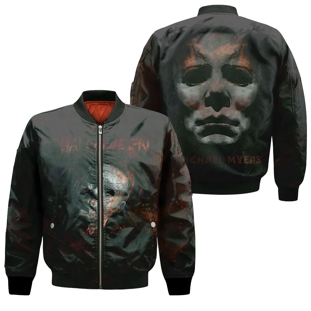 Halloween Michael Myers 3d Jersey Bomber Jacket Halloween Michael Myers 3d Jersey Bomber Jacket