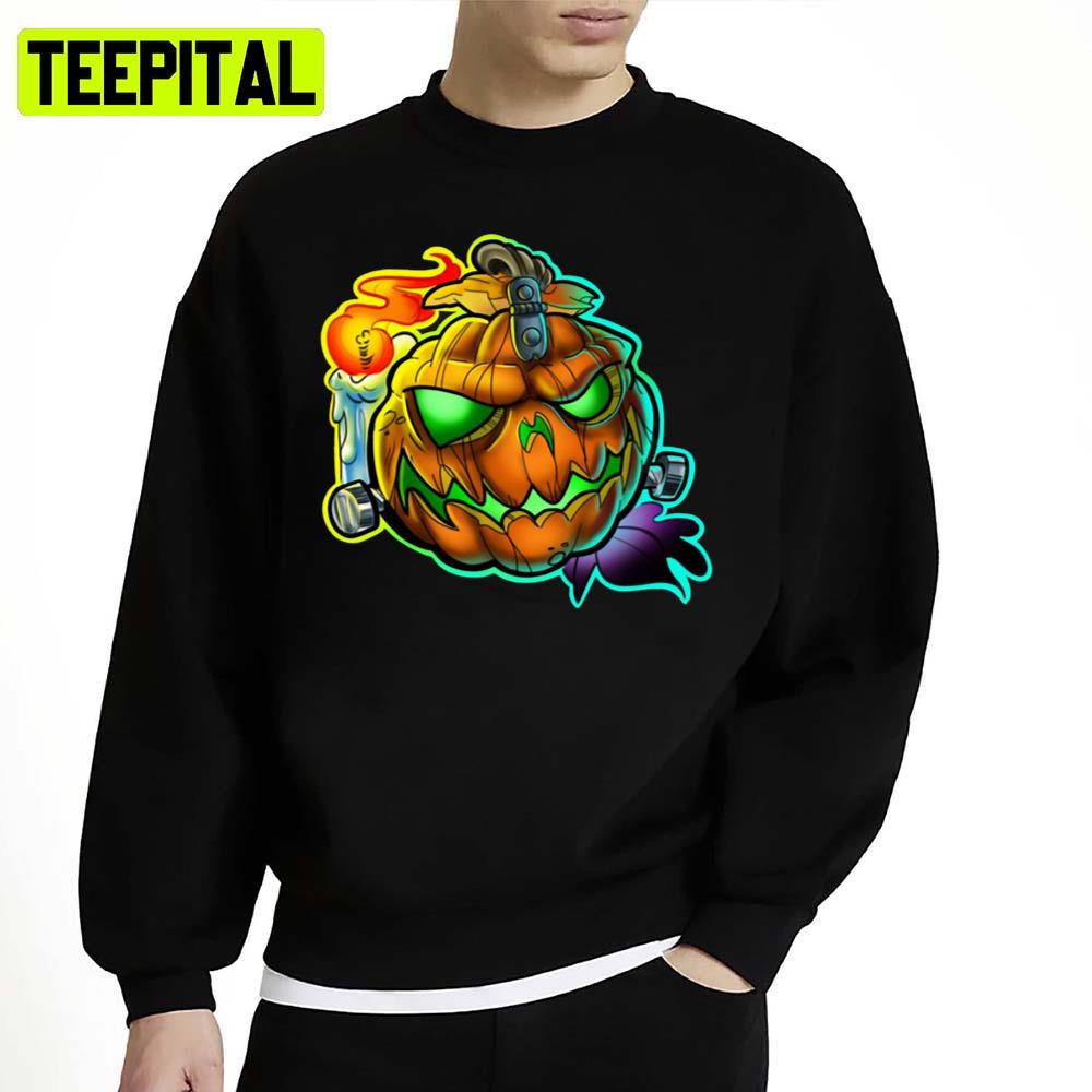 Halloween Scary Pumpkin Head It's Time Unisex Sweatshirt Halloween Scary Pumpkin Head It's Time Unisex Sweatshirt