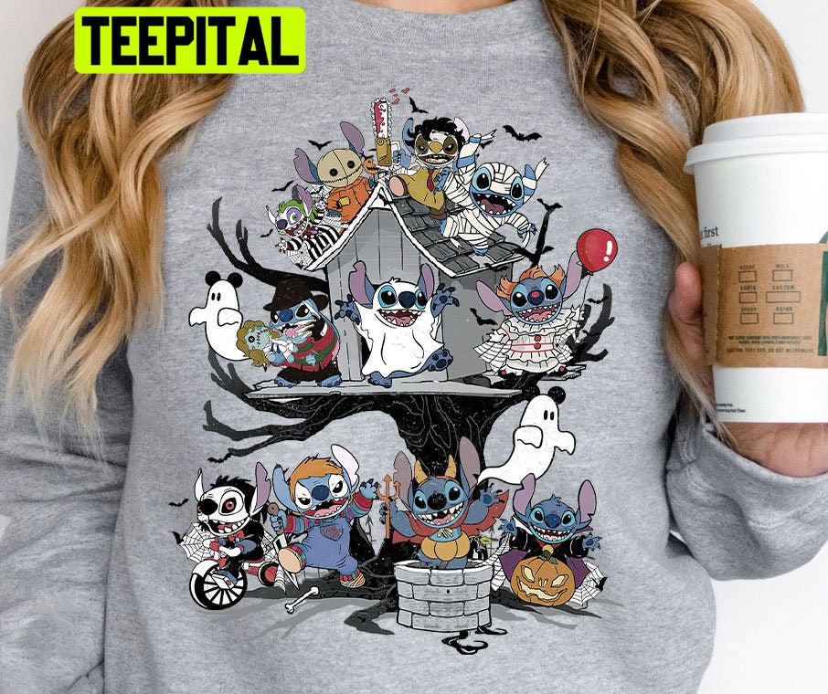 Halloween Tree Stitch Trick Or Treat HalloweenTrending Unisex Shirt Halloween Tree Stitch Trick Or Treat HalloweenTrending Unisex Shirt