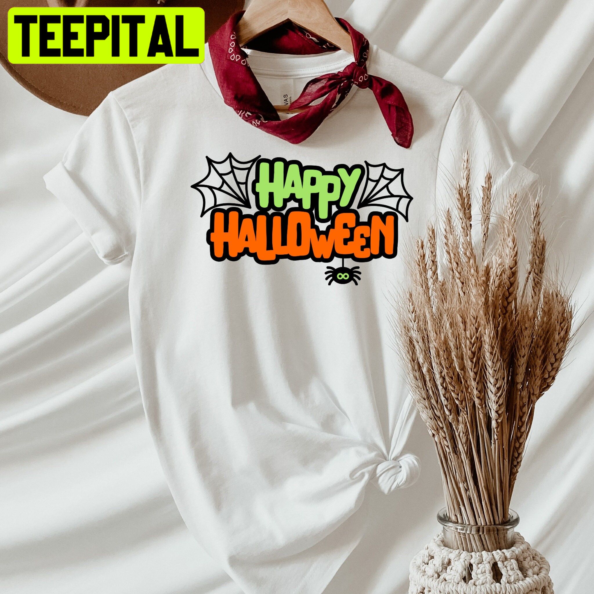 Hallowen Spider Trending Unisex Shirt Hallowen Spider Trending Unisex Shirt