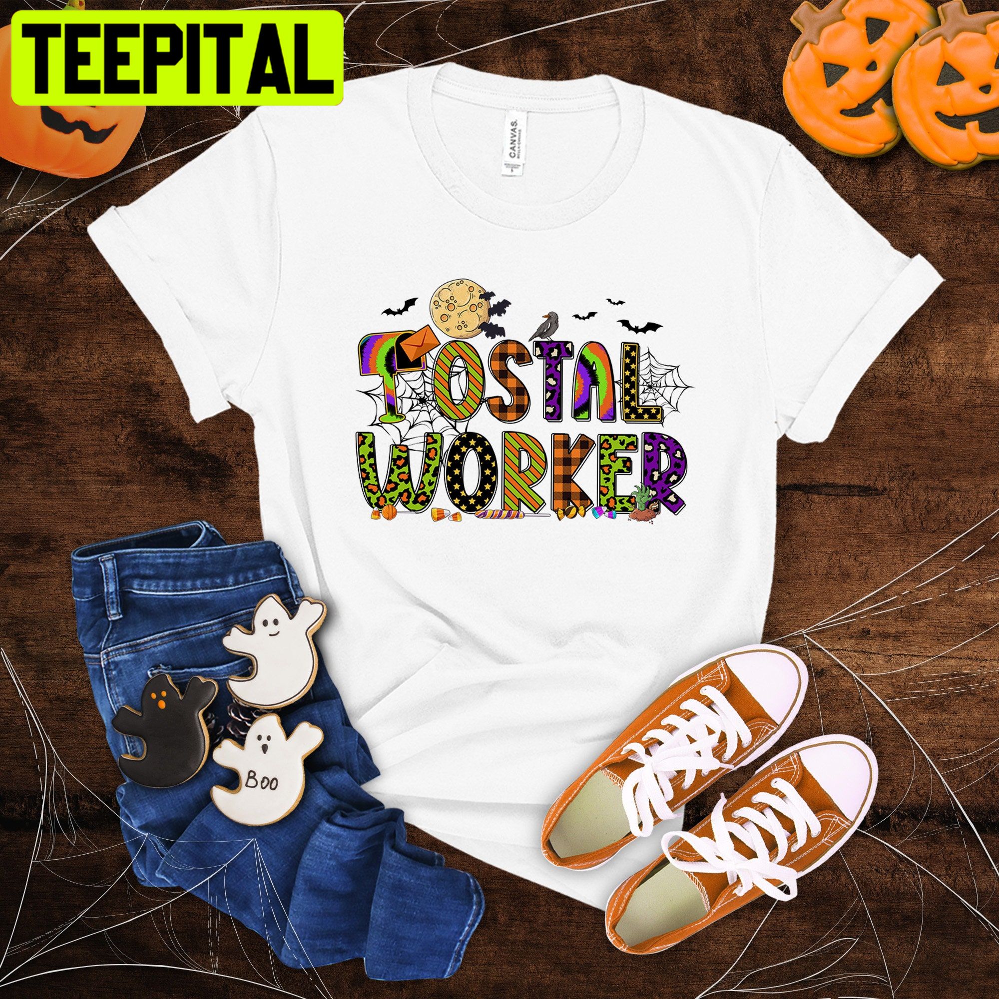 Happy Halloween Postal Worker Post Office Trending Unisex Shirt Happy Halloween Postal Worker Post Office Trending Unisex Shirt