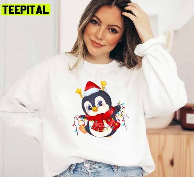 Happy Penguin Merry Christmas Gingerbread Unisex Sweatshirt Happy Penguin Merry Christmas Gingerbread Unisex Sweatshirt