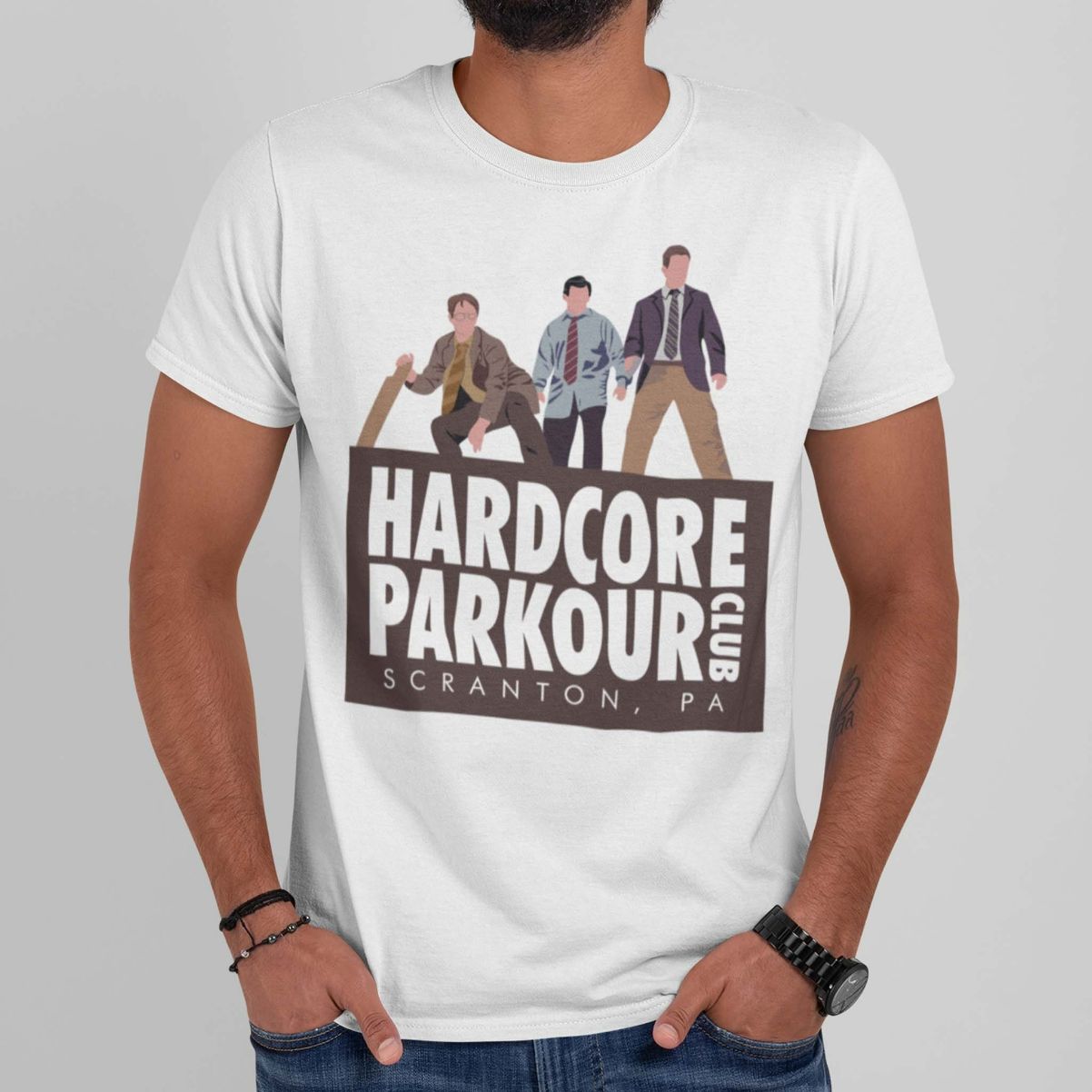 Hardcore Parkour Club The Office Unisex T-Shirt Hardcore Parkour Club The Office Unisex T-Shirt