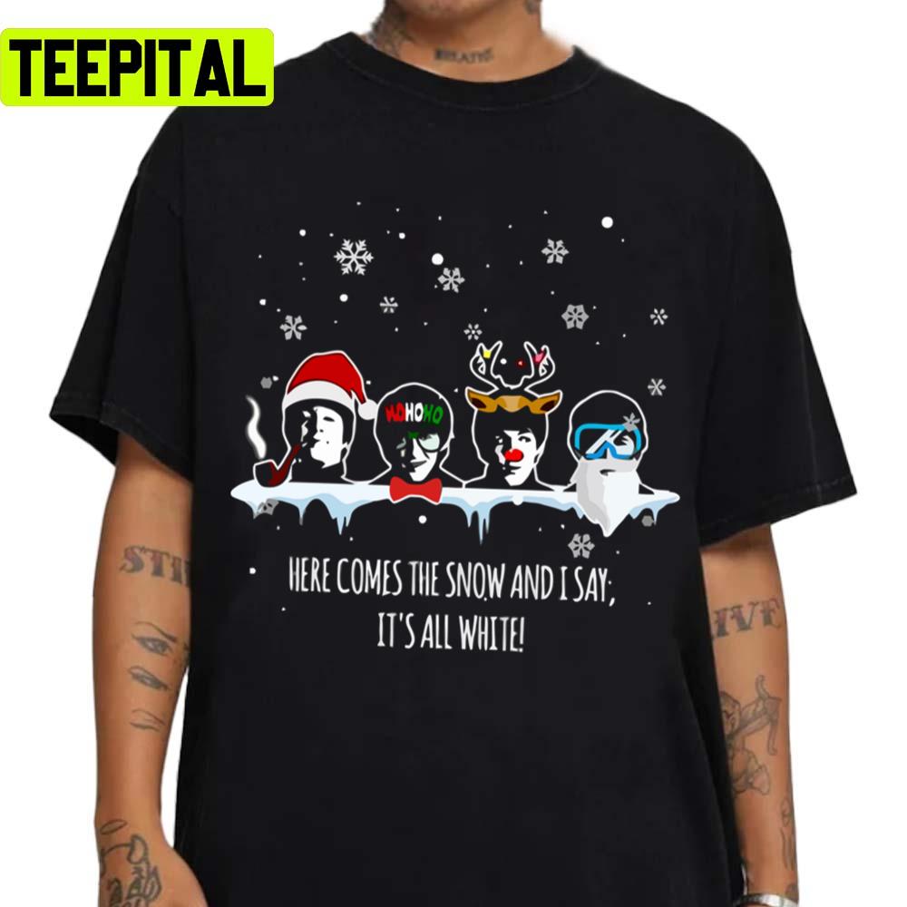 Here Comes The Snow Rock And Roll Unisex Sweatshirt Here Comes The Snow Rock And Roll Unisex Sweatshirt