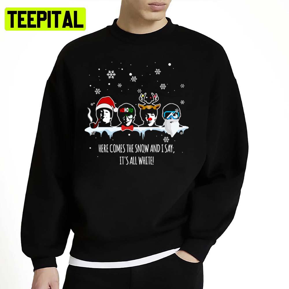 Here Comes The Snow Rock And Roll Unisex Sweatshirt Here Comes The Snow Rock And Roll Unisex Sweatshirt
