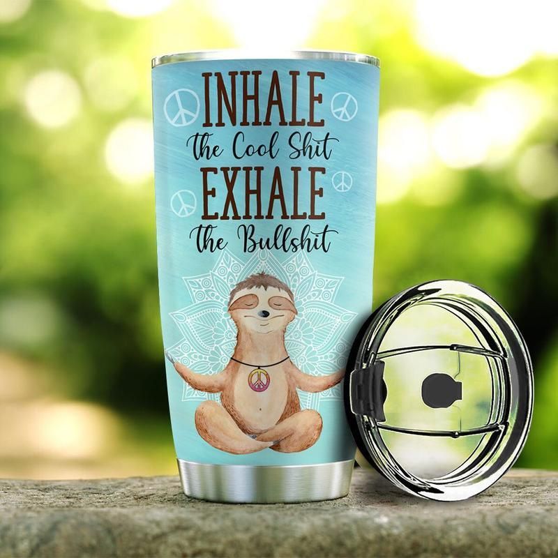Hippie Inhale Sloth Stainless Steel Cup Hippie Inhale Sloth Stainless Steel Cup