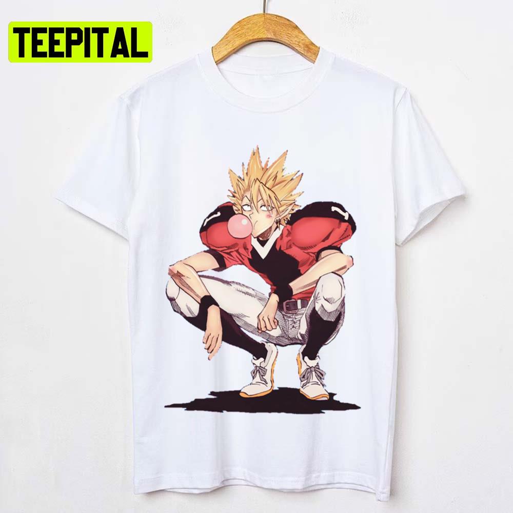 Hiruma Sitting Funny Eyeshield 21 Unisex T-Shirt Hiruma Sitting Funny Eyeshield 21 Unisex T-Shirt