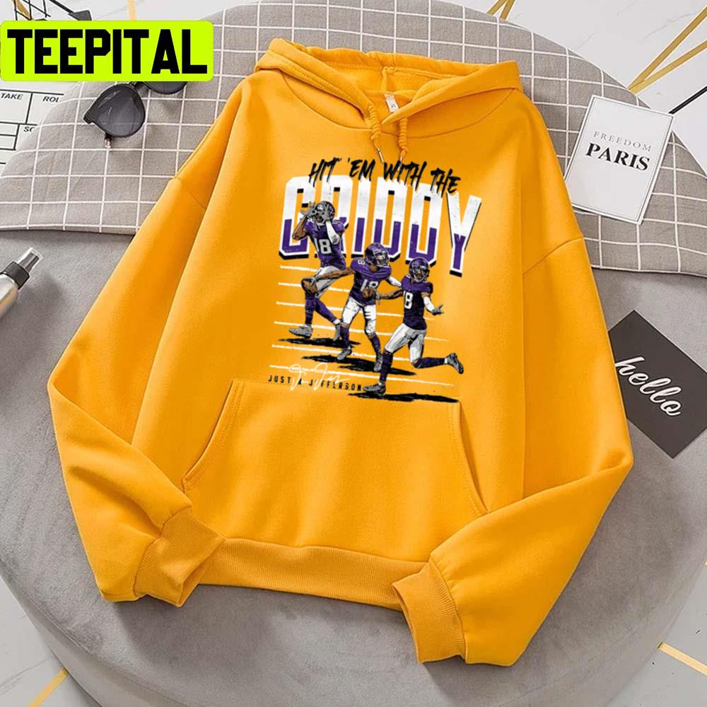 Hit Them With The Griddy For Minnesota Vikings Fans Unisex T-Shirt Hit Them With The Griddy For Minnesota Vikings Fans Unisex T-Shirt