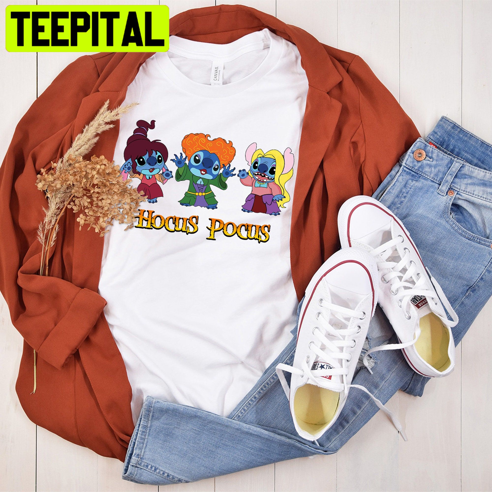 Hocus Pocus Stitch Witch HalloweenTrending Unisex Shirt Hocus Pocus Stitch Witch HalloweenTrending Unisex Shirt