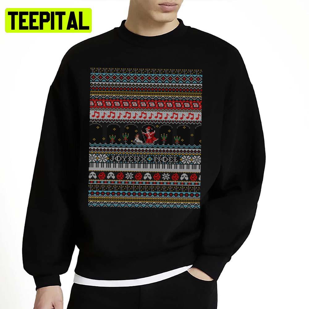 Holiday Graphic Knit Pattern Ugly Unisex Sweatshirt Holiday Graphic Knit Pattern Ugly Unisex Sweatshirt