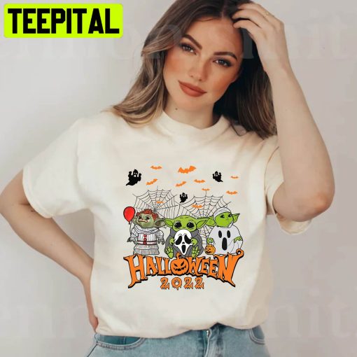 Horror Killer Style Baby Yoda HalloweenTrending Unisex Shirt