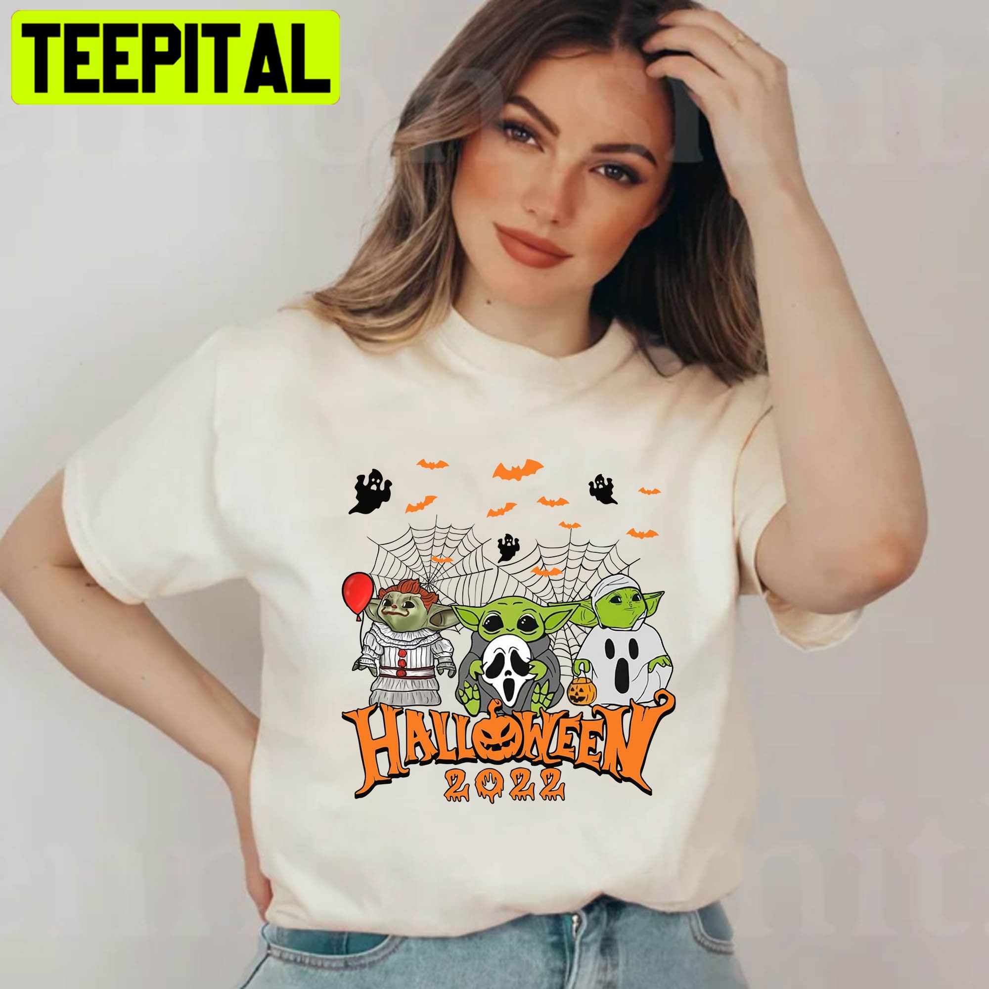 Horror Killer Style Baby Yoda HalloweenTrending Unisex Shirt Horror Killer Style Baby Yoda HalloweenTrending Unisex Shirt