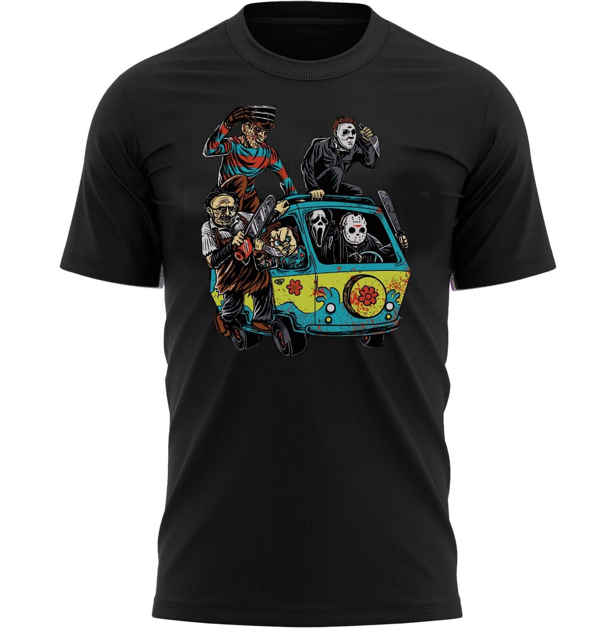 Horror Movie Mystery Van Halloween T-Shirt Horror Movie Mystery Van Halloween T-Shirt