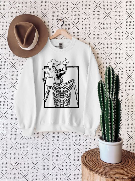Hot Coffee Skeleton Sweatshirt Hot Coffee Skeleton Sweatshirt
