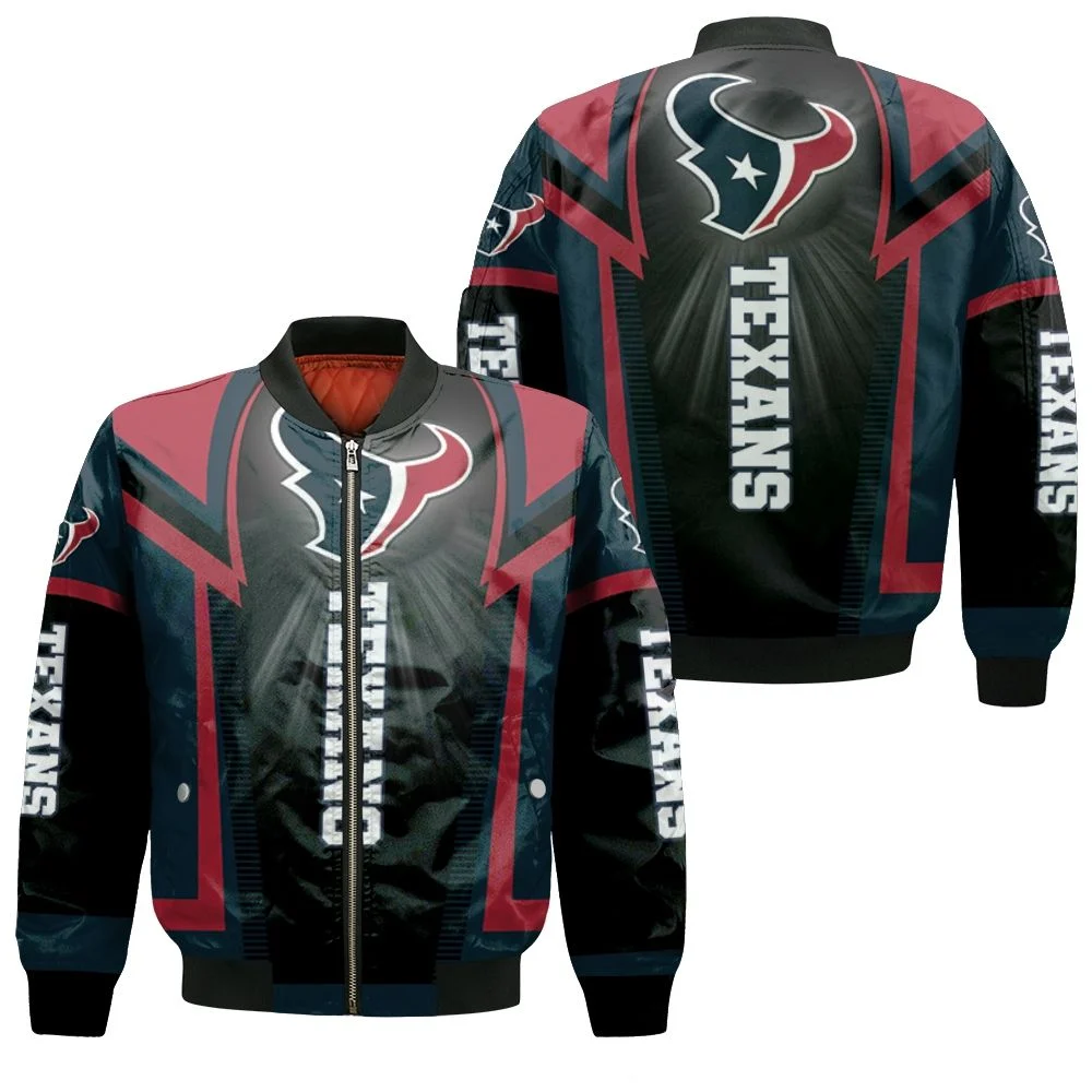 Houston Texans For Fans Bomber Jacket Houston Texans For Fans Bomber Jacket