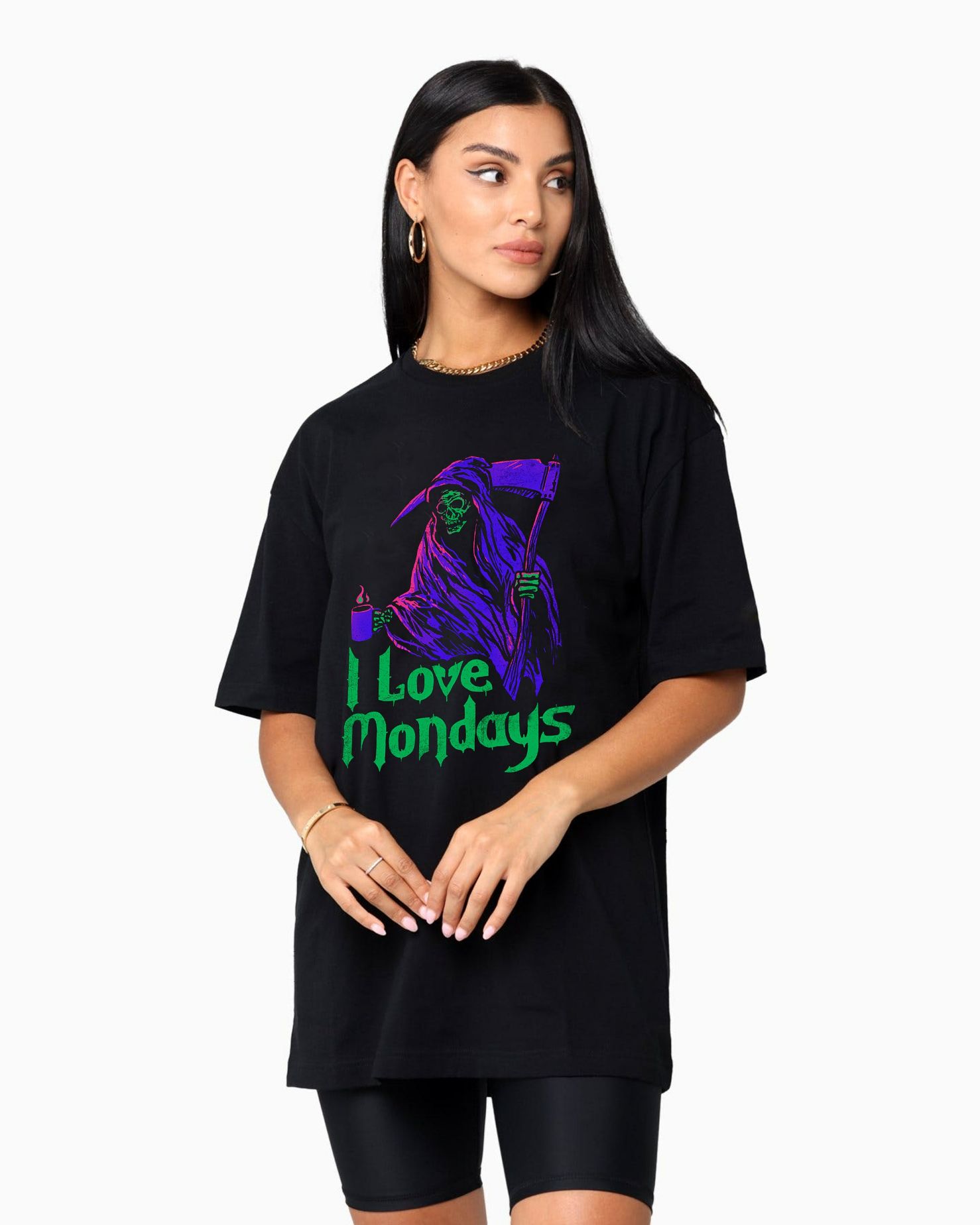 I Love Monday Grim Reaper T-Shirt I Love Monday Grim Reaper T-Shirt