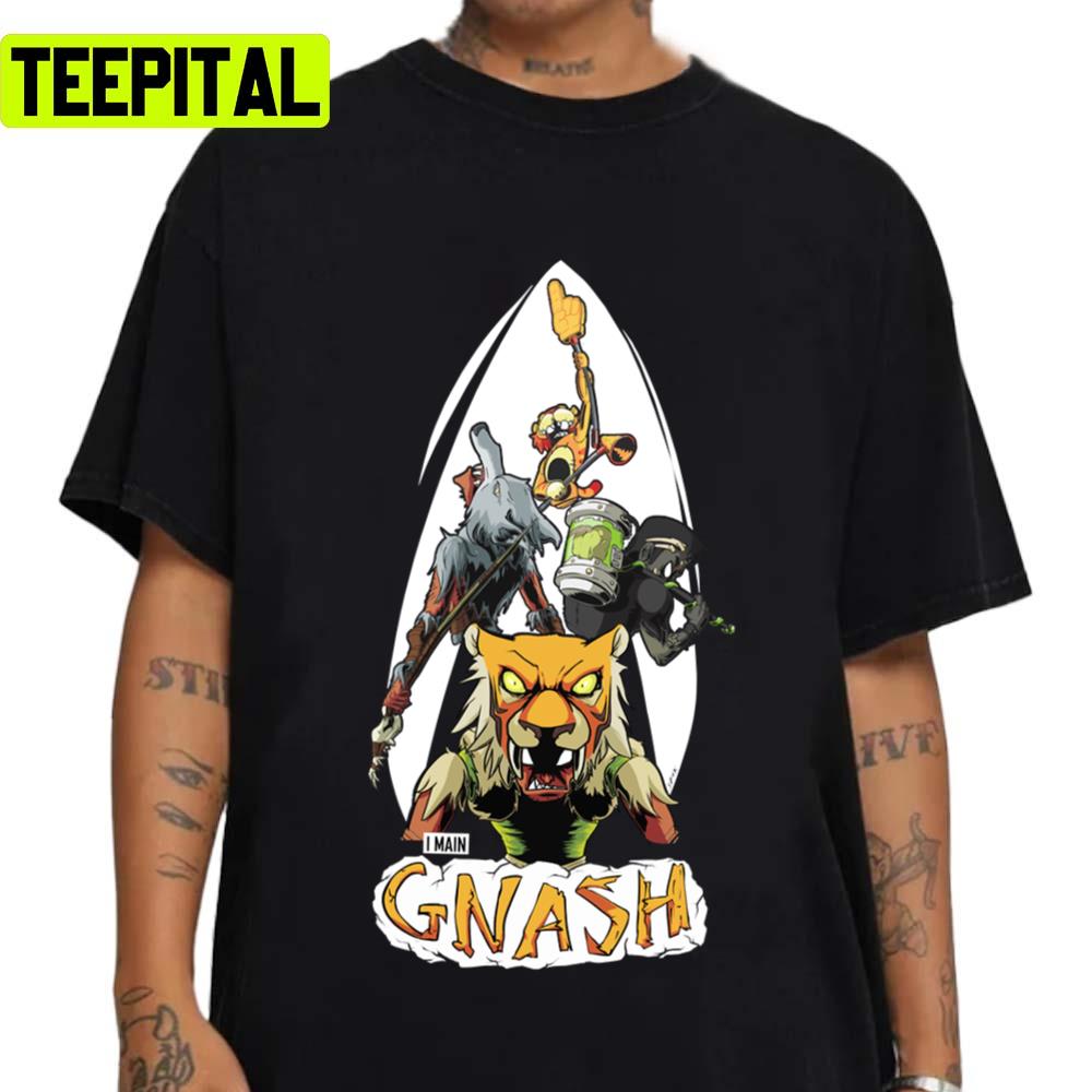 I Main Gnash Brawlhalla Fighting Spirit Unisex T-Shirt I Main Gnash Brawlhalla Fighting Spirit Unisex T-Shirt