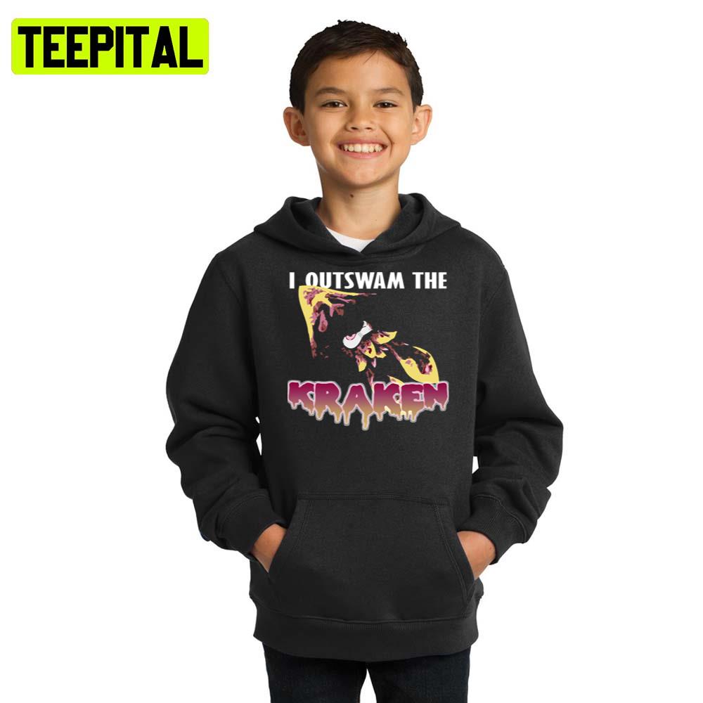 I Outswam The Kraken Red Splatoon Game Hoodie I Outswam The Kraken Red Splatoon Game Hoodie