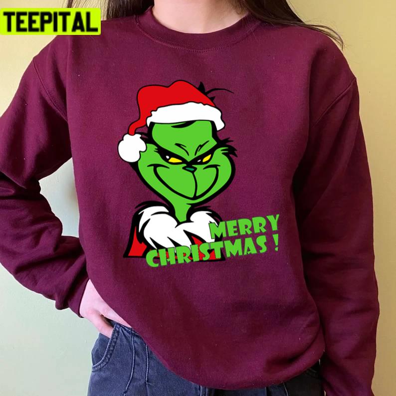 Iconic Character For Xmas Grinch Christmas Unisex Sweatshirt Iconic Character For Xmas Grinch Christmas Unisex Sweatshirt