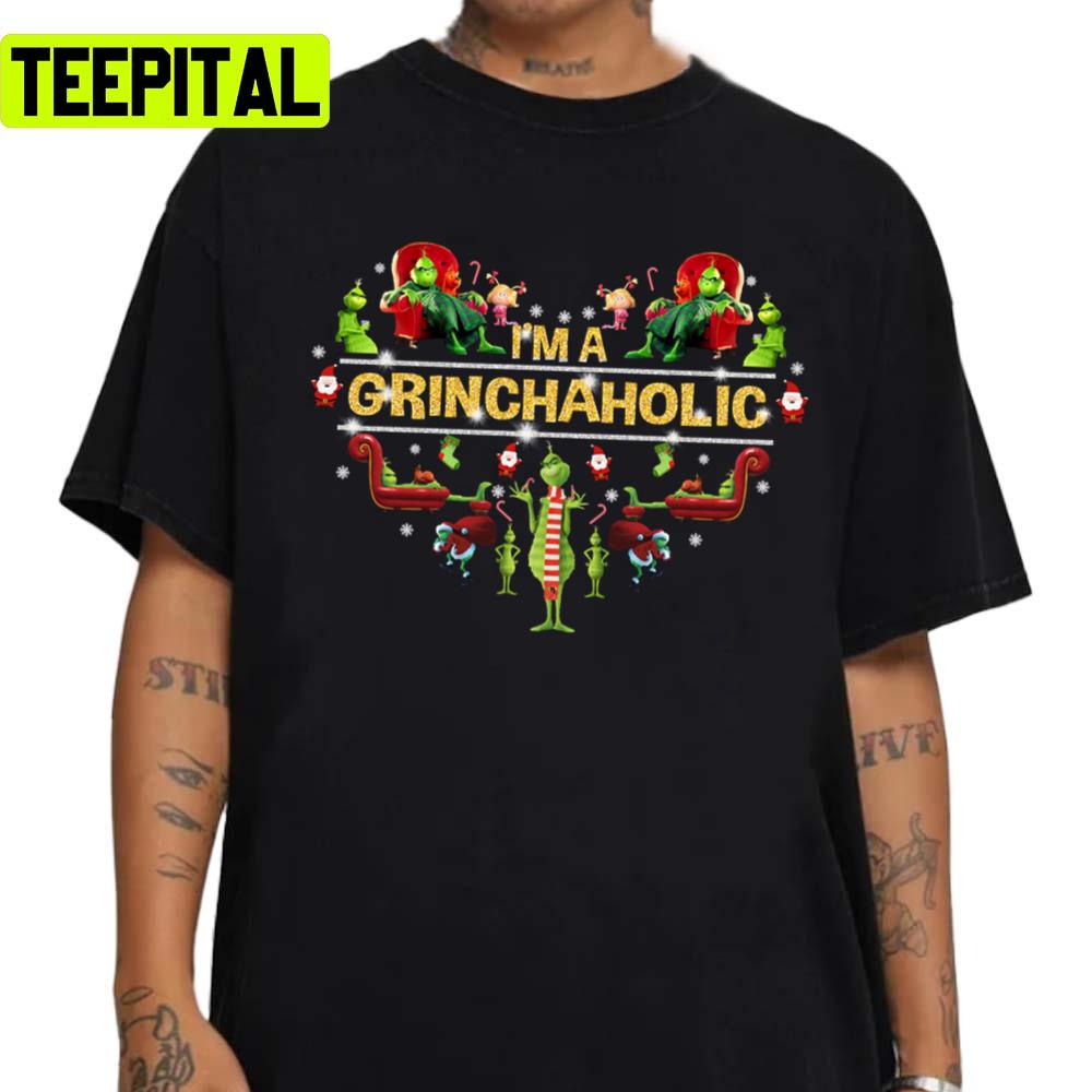 I'm A Grinchaholic Christmas Design Xmas Unisex Sweatshirt I'm A Grinchaholic Christmas Design Xmas Unisex Sweatshirt