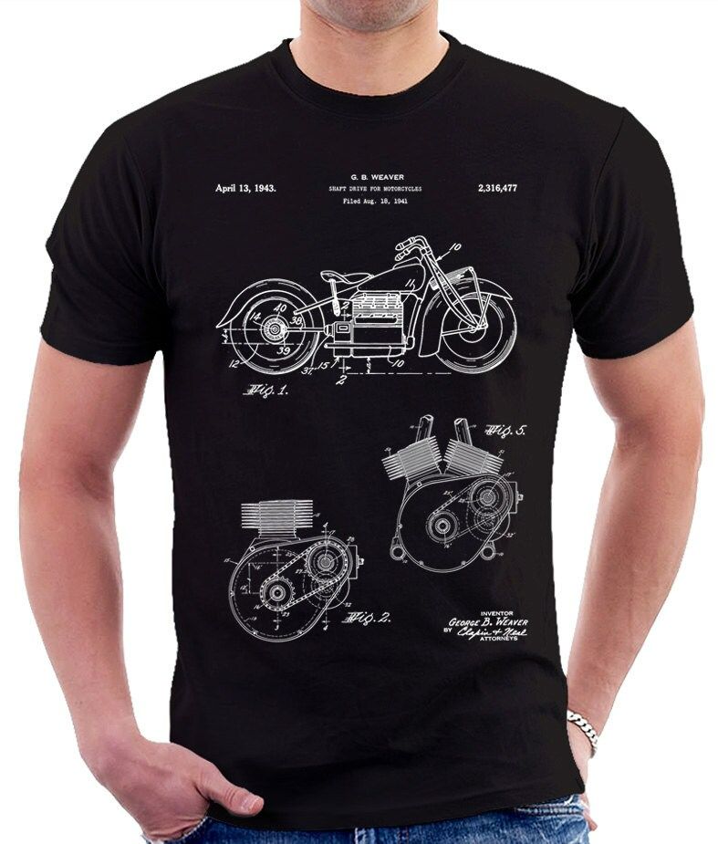 Indian Motorcycle Patent Print T-Shirt Indian Motorcycle Patent Print T-Shirt