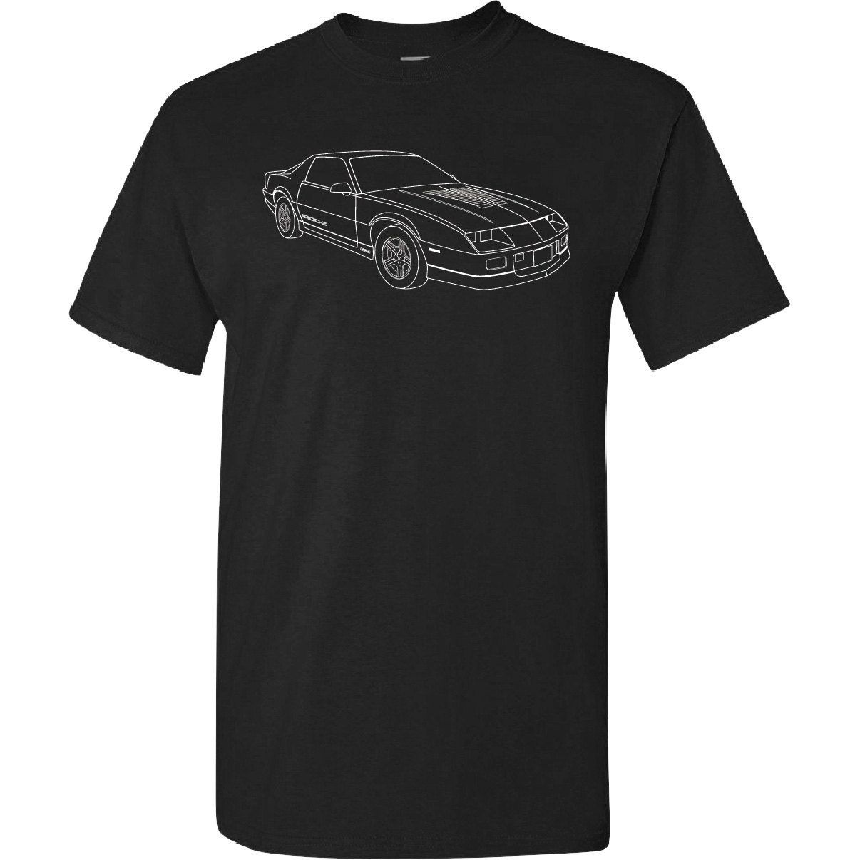 IROC Camaro Muscle Car Sports Car Custom Screen Printed Tee Shirt IROC Camaro Muscle Car Sports Car Custom Screen Printed Tee Shirt