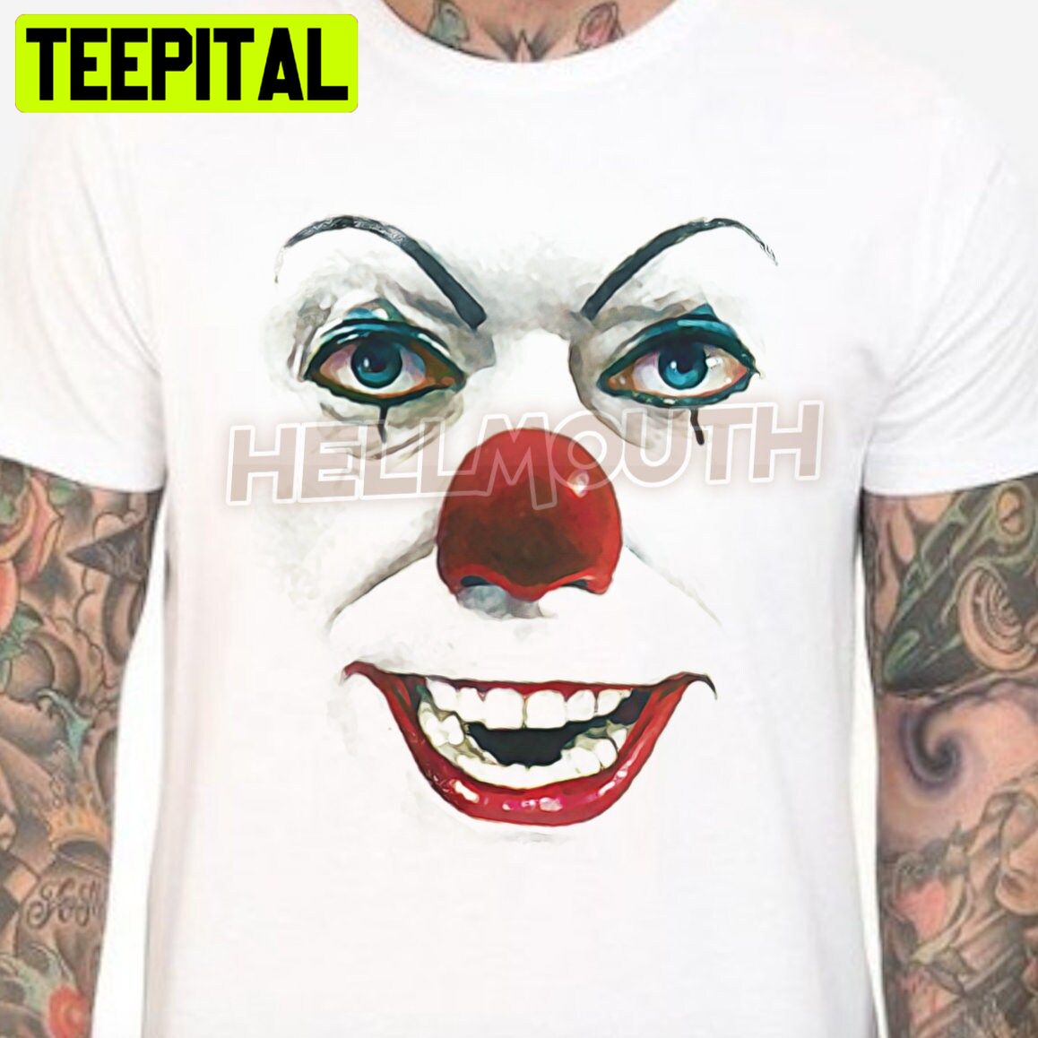 It Tim Curry Pennywise Horror Art 1990 Halloween Trending Unsiex T-Shirt It Tim Curry Pennywise Horror Art 1990 Halloween Trending Unsiex T-Shirt