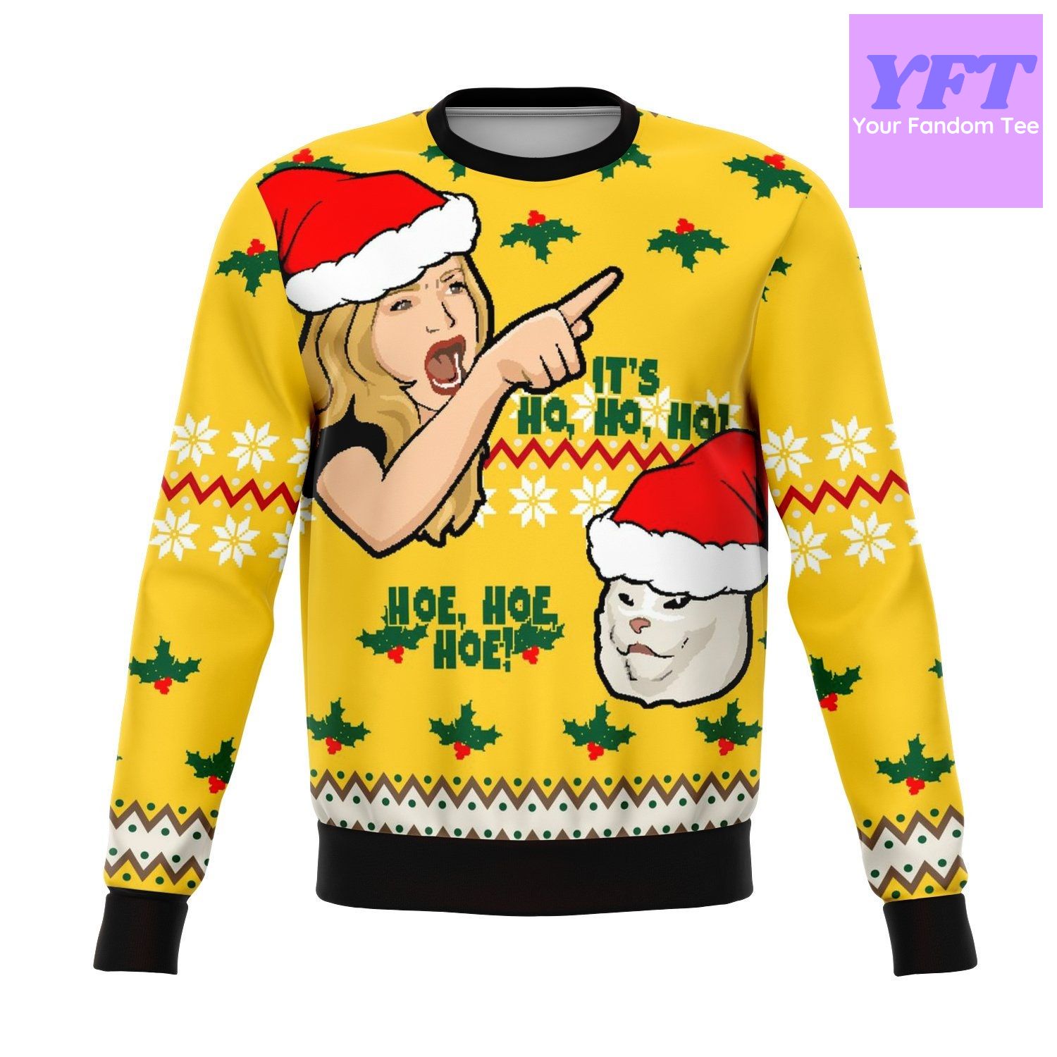 It's Hoe Hoe Hoe Funny Meme 2022 Design 3d Ugly Christmas Sweater It's Hoe Hoe Hoe Funny Meme 2022 Design 3d Ugly Christmas Sweater