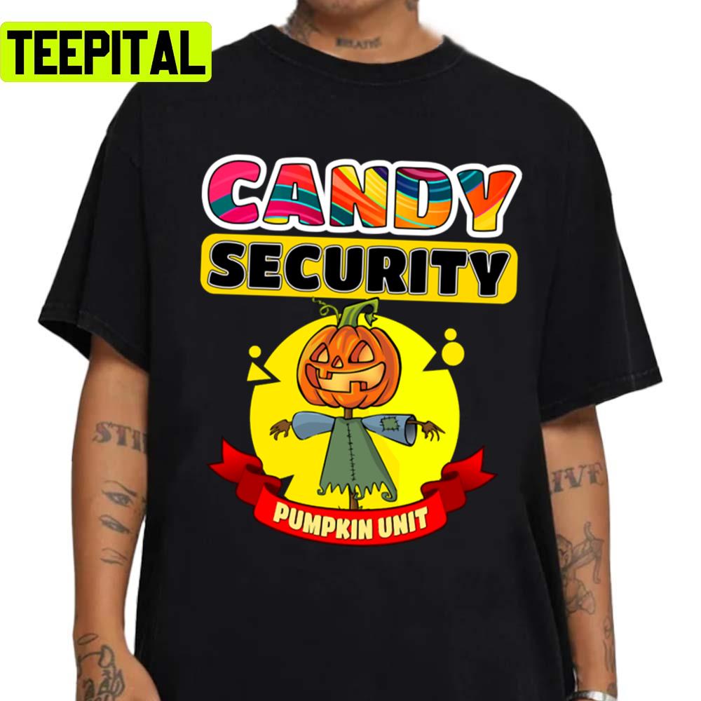 Jack O Lantern Candy Security Halloween Illustration Unisex Sweatshirt Jack O Lantern Candy Security Halloween Illustration Unisex Sweatshirt