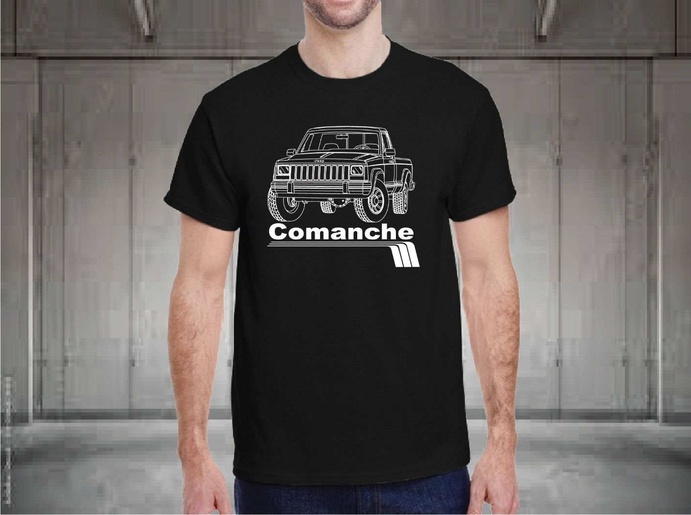Jeep Truck Comanche MJ 4X4 Sport T-Shirt Jeep Truck Comanche MJ 4X4 Sport T-Shirt