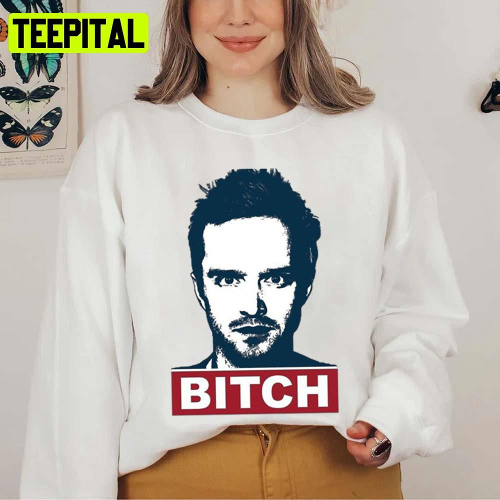 Jesse Pinkman Bitch Breaking Bad Graphic Unisex Sweatshirt Jesse Pinkman Bitch Breaking Bad Graphic Unisex Sweatshirt