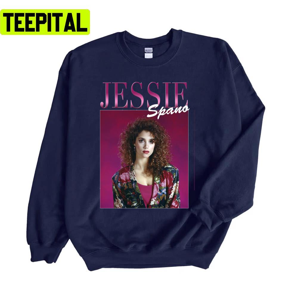 Jessie Spano 90's Style Saved By The Bell Unisex Sweatshirt Jessie Spano 90's Style Saved By The Bell Unisex Sweatshirt