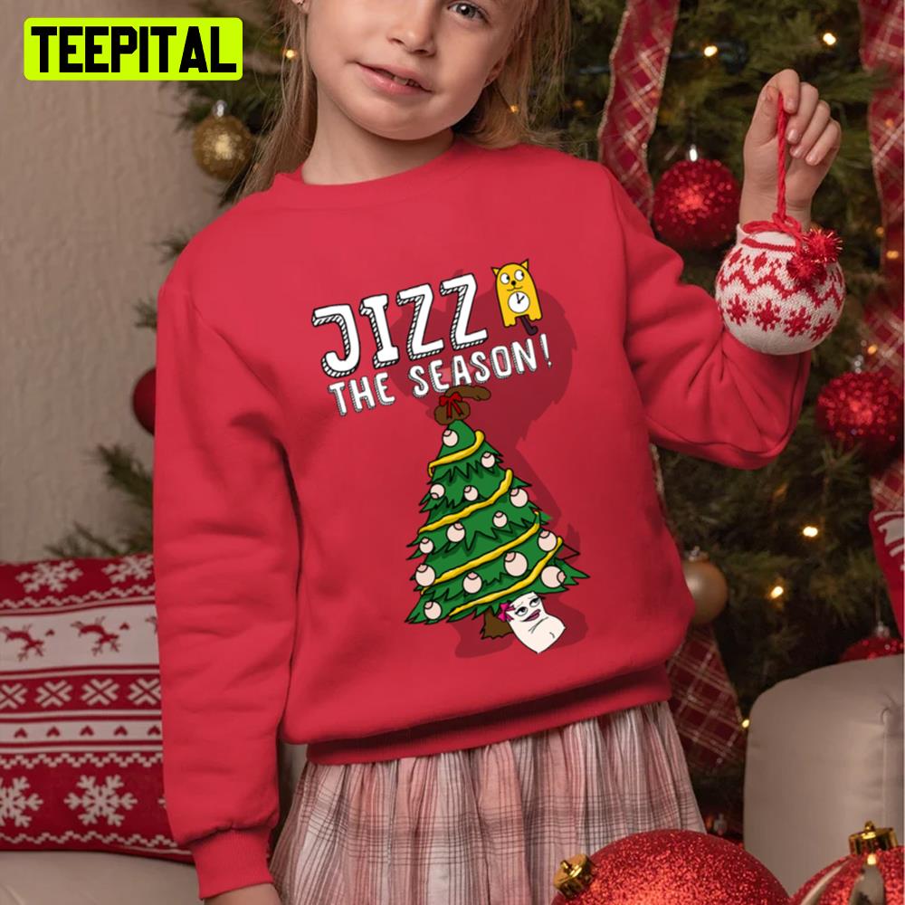 Jizz The Season Funny Christmas Tree Unisex Sweatshirt Jizz The Season Funny Christmas Tree Unisex Sweatshirt