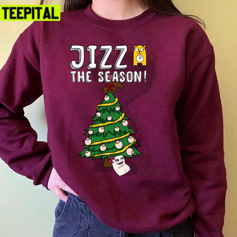 Jizz The Season Funny Christmas Tree Unisex Sweatshirt Jizz The Season Funny Christmas Tree Unisex Sweatshirt
