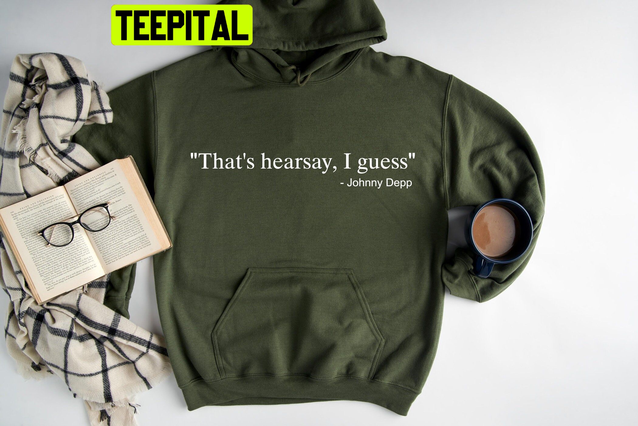 Johnny Depp That's Hearsay I Guess Trending Unisex Hoodie Johnny Depp That's Hearsay I Guess Trending Unisex Hoodie