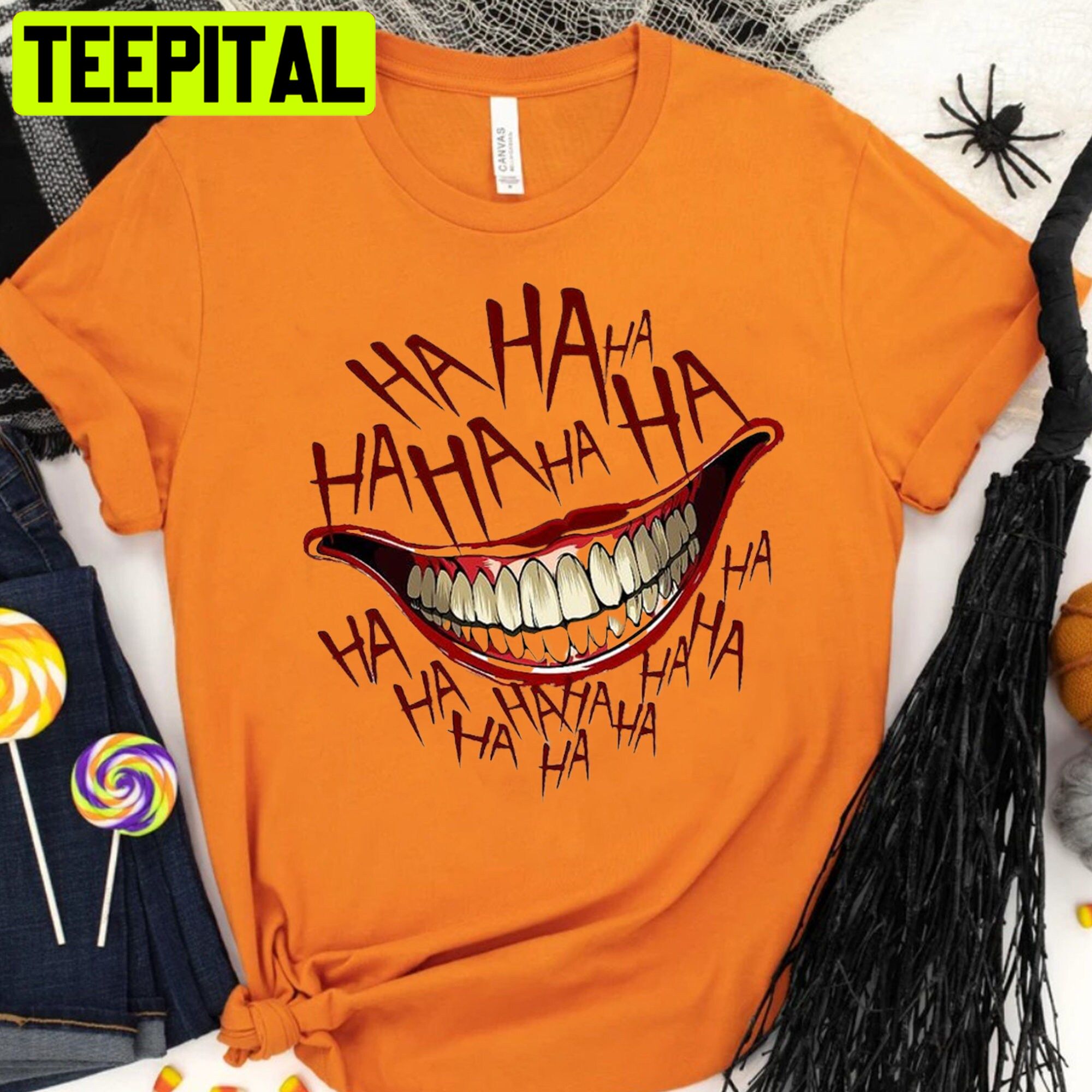 Joker Harley Quinn Ha Ha Ha Halloween Trending Unisex Shirt Joker Harley Quinn Ha Ha Ha Halloween Trending Unisex Shirt