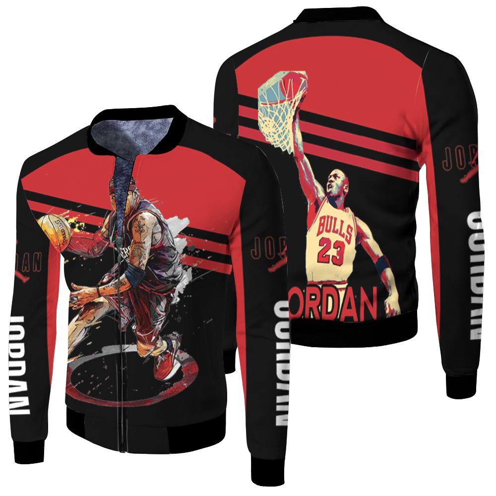Jordan 23 Chicago Bulls Fleece Bomber Jacket Jordan 23 Chicago Bulls Fleece Bomber Jacket