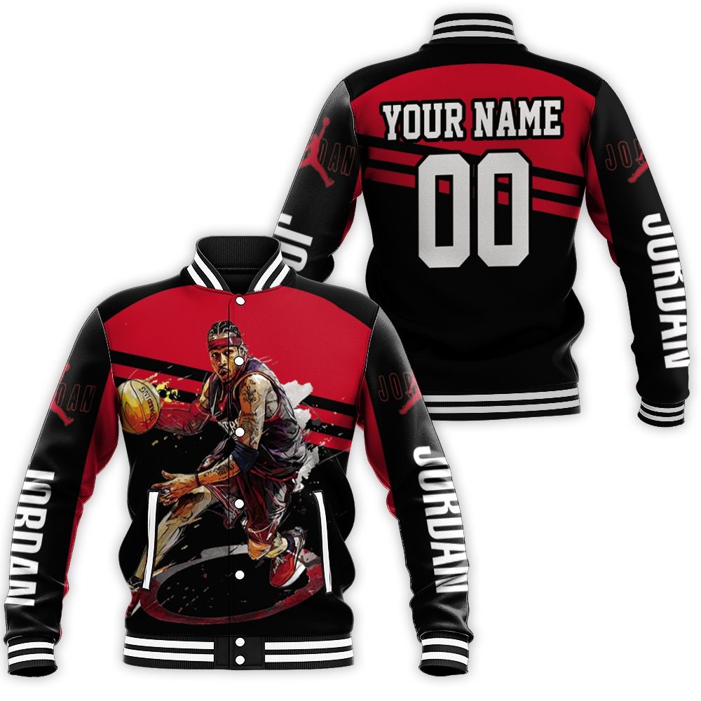 Jordan 23 Chicago Bulls Personalized Baseball Jacket Jordan 23 Chicago Bulls Personalized Baseball Jacket