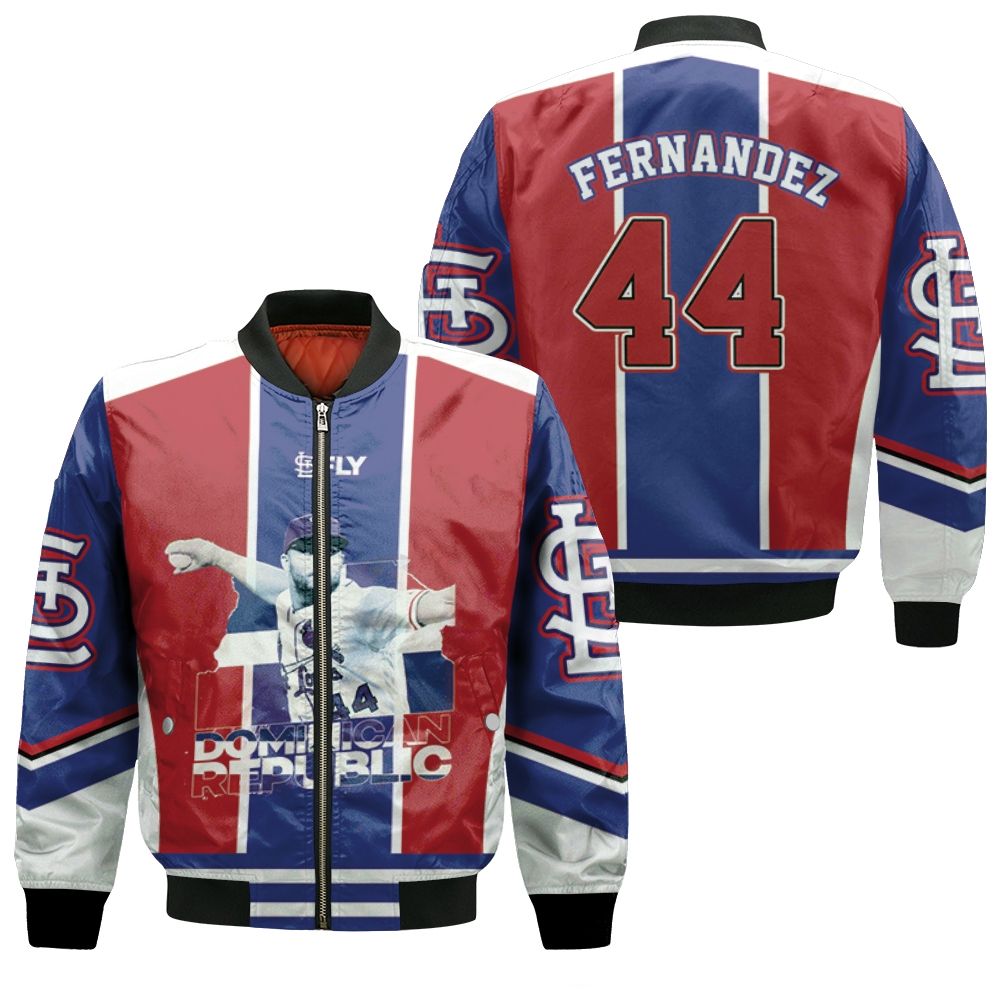 Junior Fernandez 44 Of The St Louis Cardinals Bomber Jacket Junior Fernandez 44 Of The St Louis Cardinals Bomber Jacket