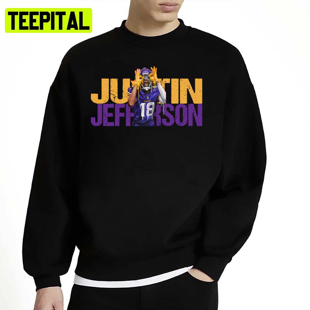 Justin Jefferson The Griddy Blue Grlddy Minnesota Vikings Unisex Sweatshirt Justin Jefferson The Griddy Blue Grlddy Minnesota Vikings Unisex Sweatshirt