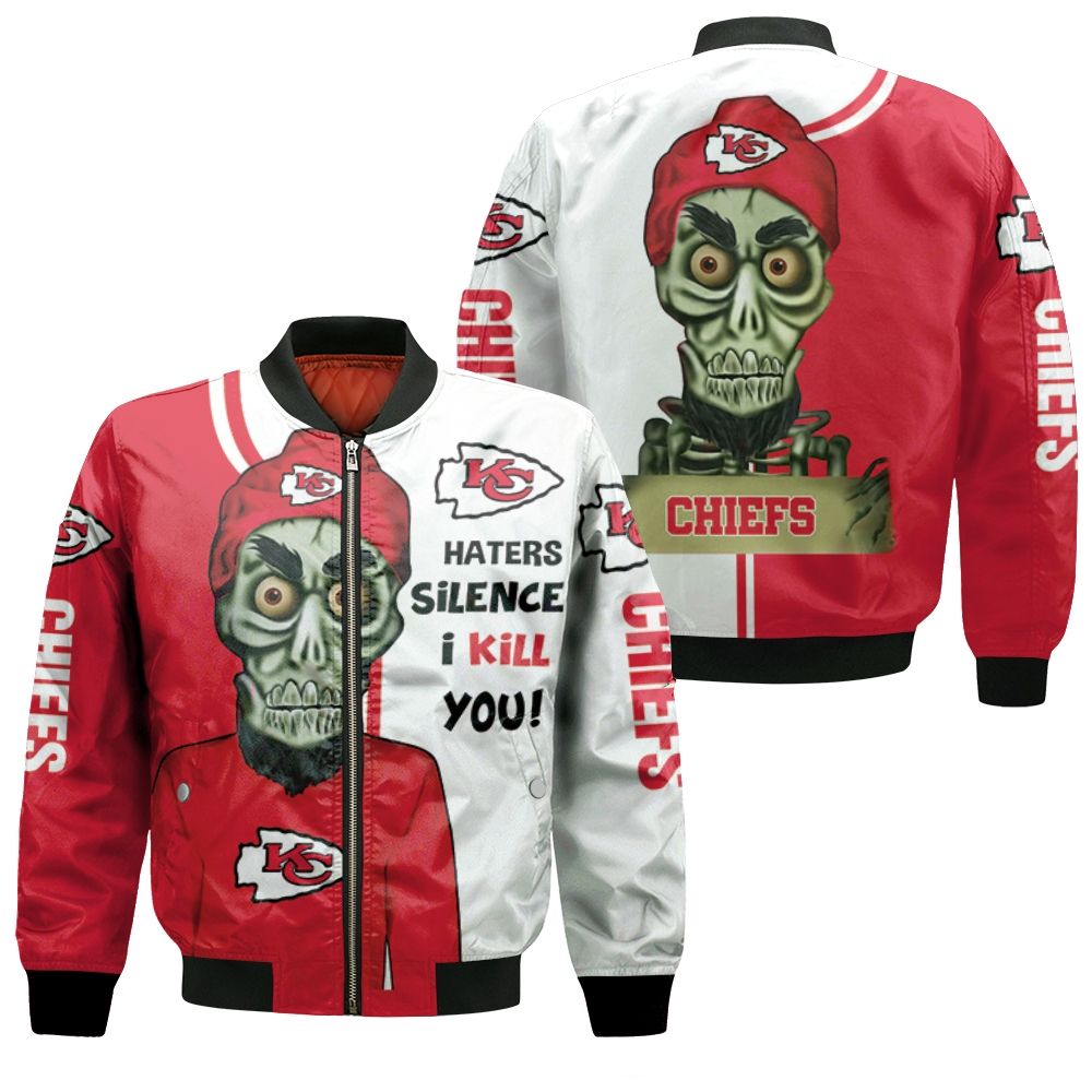 Kansas City Chiefs Haters I Kill You 3d Bomber Jacket Kansas City Chiefs Haters I Kill You 3d Bomber Jacket