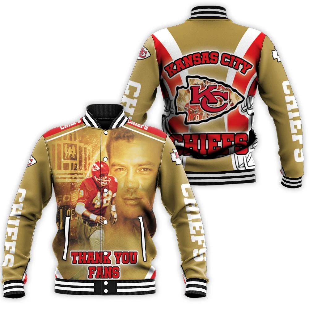 Kansas City Chiefs Johnny Robinson 42 For Fans Baseball Jacket Kansas City Chiefs Johnny Robinson 42 For Fans Baseball Jacket