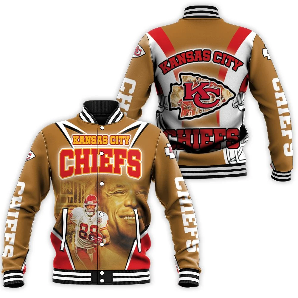 Kansas City Chiefs Tony Gonzalez 88 For Fans Baseball Jacket Kansas City Chiefs Tony Gonzalez 88 For Fans Baseball Jacket