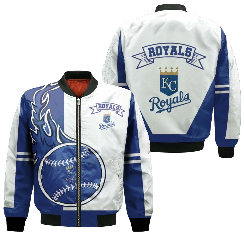 Kansas City Royals 3d Bomber Jacket Kansas City Royals 3d Bomber Jacket