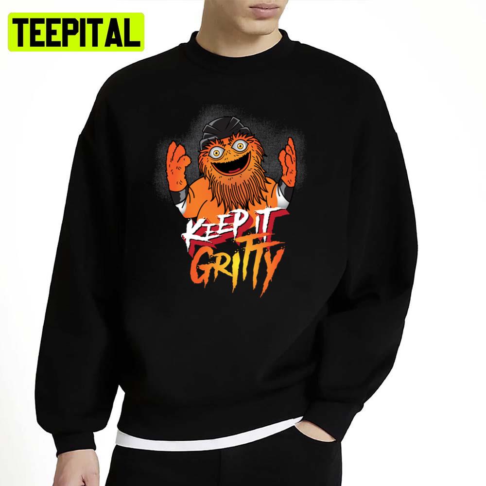 Keep It Gritty Chaos Mascot Halloween Graphic Unisex Sweatshirt Keep It Gritty Chaos Mascot Halloween Graphic Unisex Sweatshirt