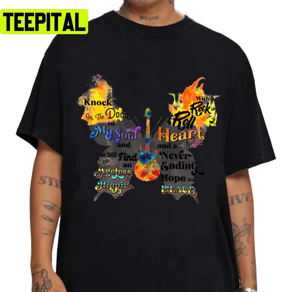 Knock On The Door To My Soul And You Will Find An Ageless Hippie Unisex Sweatshirt Knock On The Door To My Soul And You Will Find An Ageless Hippie Unisex Sweatshirt